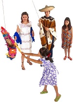Mexican Piñata birthday celebration